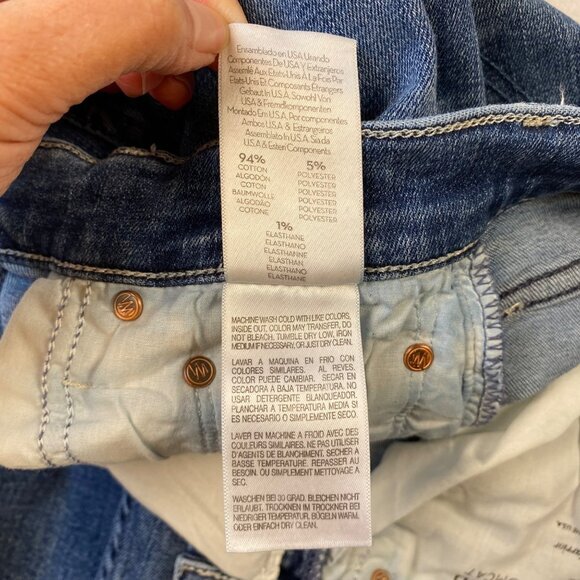 MOTHER Jeans Womens Sz‎ 27 Pixie Tomcat Ankle High-Rise Button Fly Denim - Picture 8 of 12